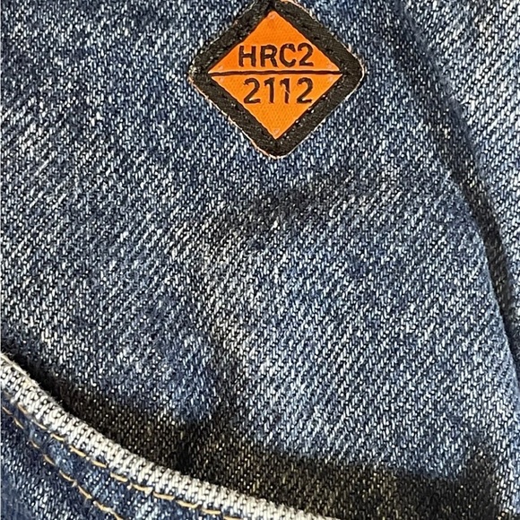 Wrangler FR Flame Resistant Jeans Mens 46x30 Blue HRC2 2112 - Picture 2 of 7